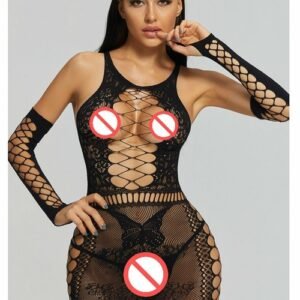 Women Sexy Lace Flexible Fishnet Teddy Lingerie Mesh Bodysuit Lingerie